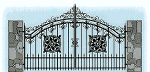 The Belair Style Gate - Distinctive Ornamental Aluminum Gates from Fences 4 Less