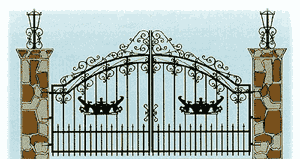 The Biltmore Style Gate - Distinctive Ornamental Aluminum Gates from Fences 4 Less