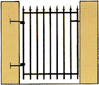 The 1000 Style Gate - Distinctive Ornamental Aluminum Gates from Fences 4 Less