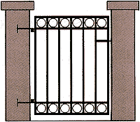 The 3000 Style Gate - Distinctive Ornamental Aluminum Gates from Fences 4 Less