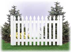 York Style Vinyl Fence Section